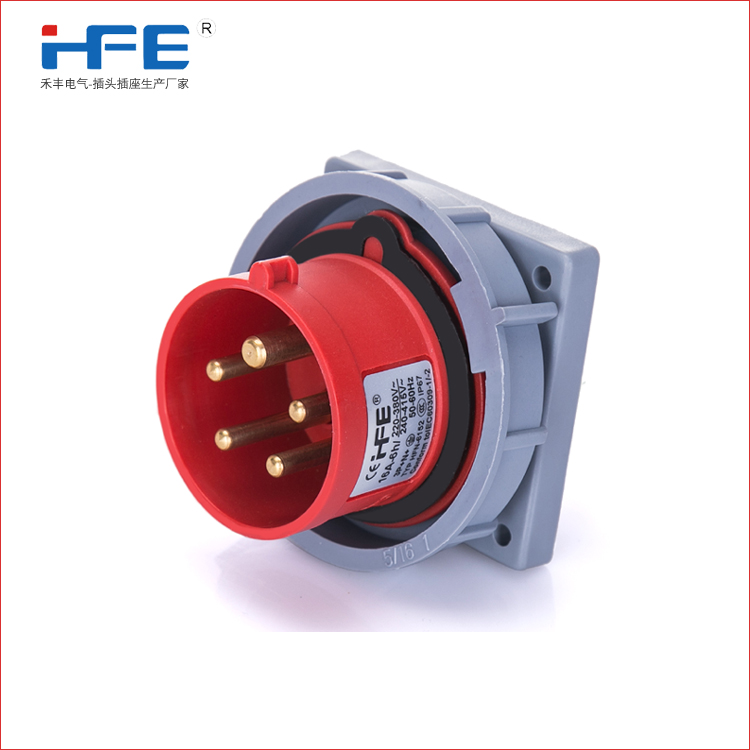 HFN6152 5芯16A器具反装插头 HFN6252 5芯32A器具暗装插头