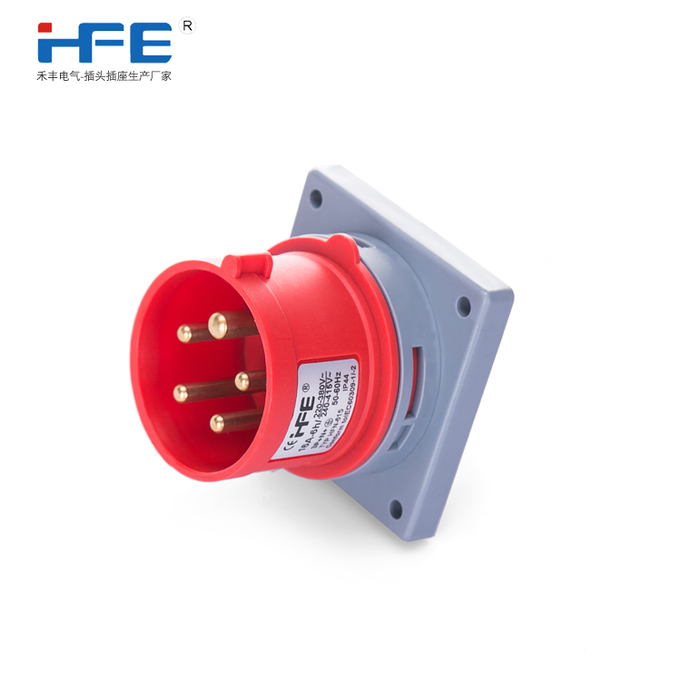 HFN615 5芯16A器具反装插头 HFN625 5芯32A器具暗装插头