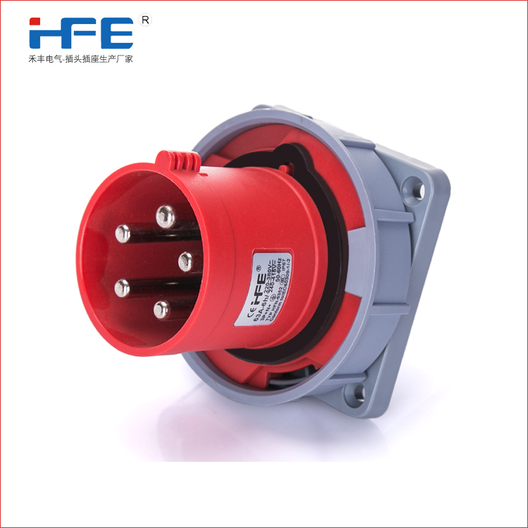 HFN6352 5芯63A器具反装插头 HFN6452 5芯125A器具暗装插头